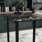 Martha Stewart 23.5 in. D X 47.25 in. W X Glass, Steel, Clear Top/Oil Rubbed Bronze Frame XU-DK-1-BK-MS - alternate 7